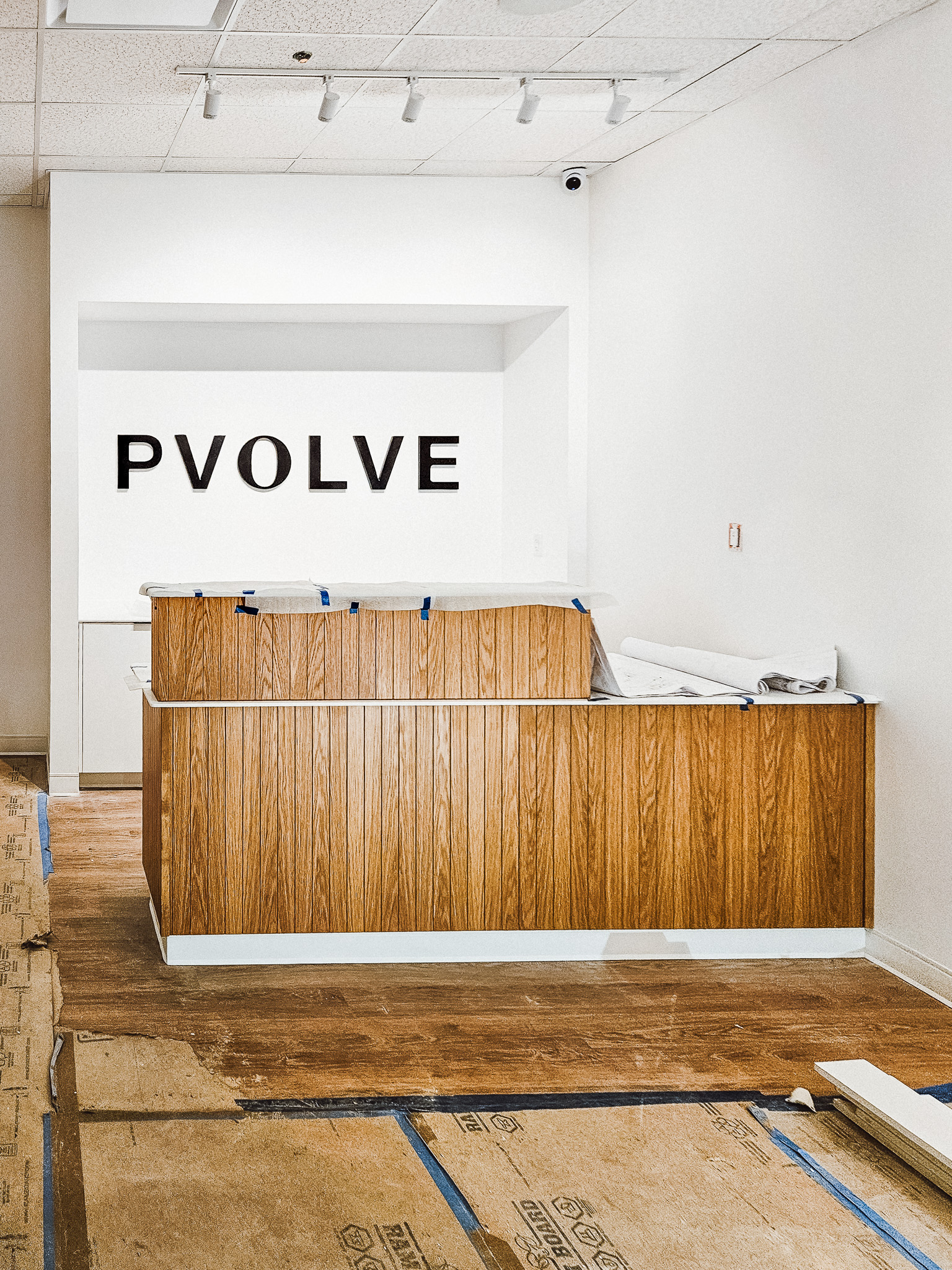 Pvolve fitness studio build-out in Pleasantville, NY by HNB Services