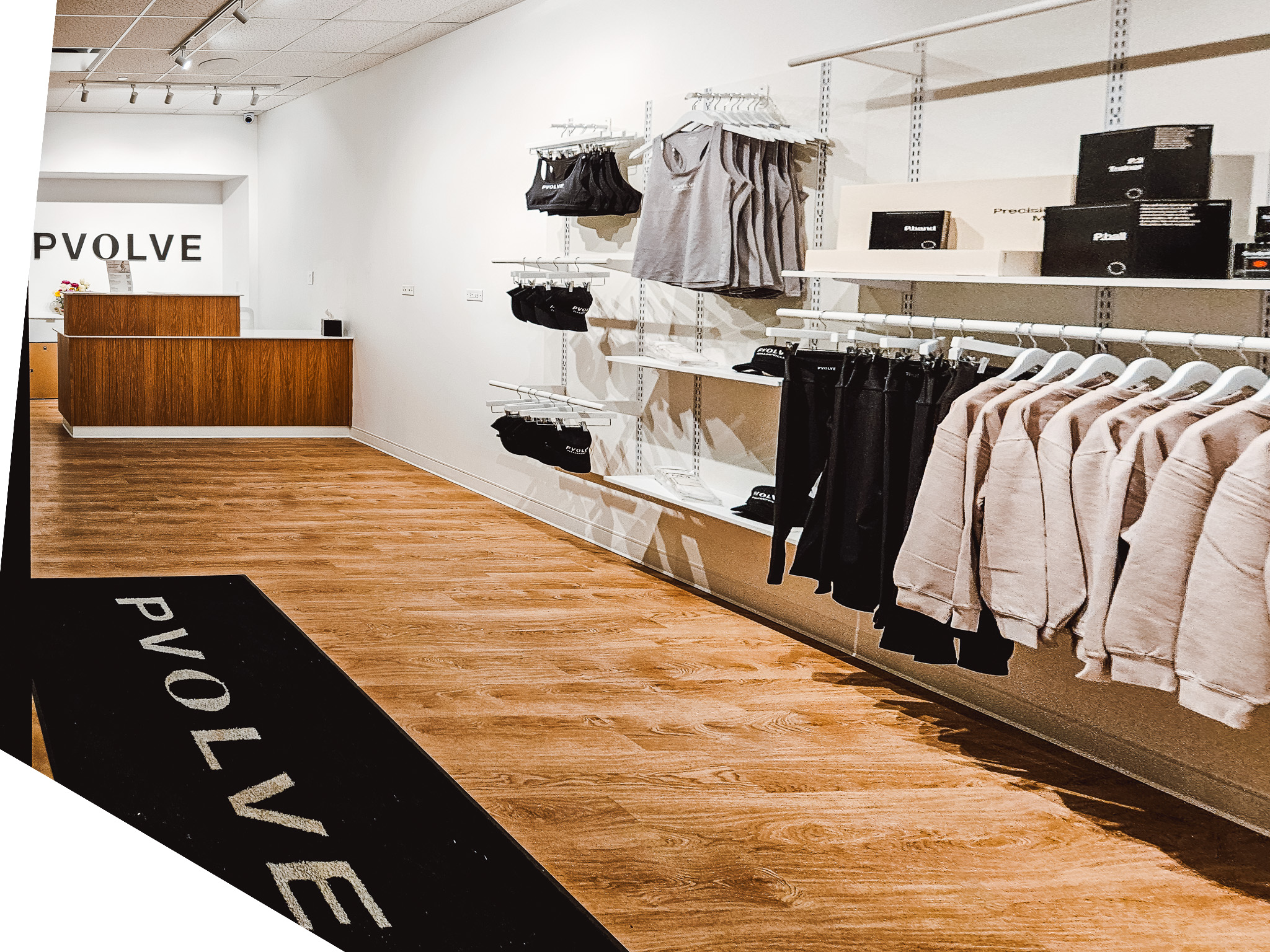 Pvolve fitness studio build-out in Pleasantville, NY by HNB Services