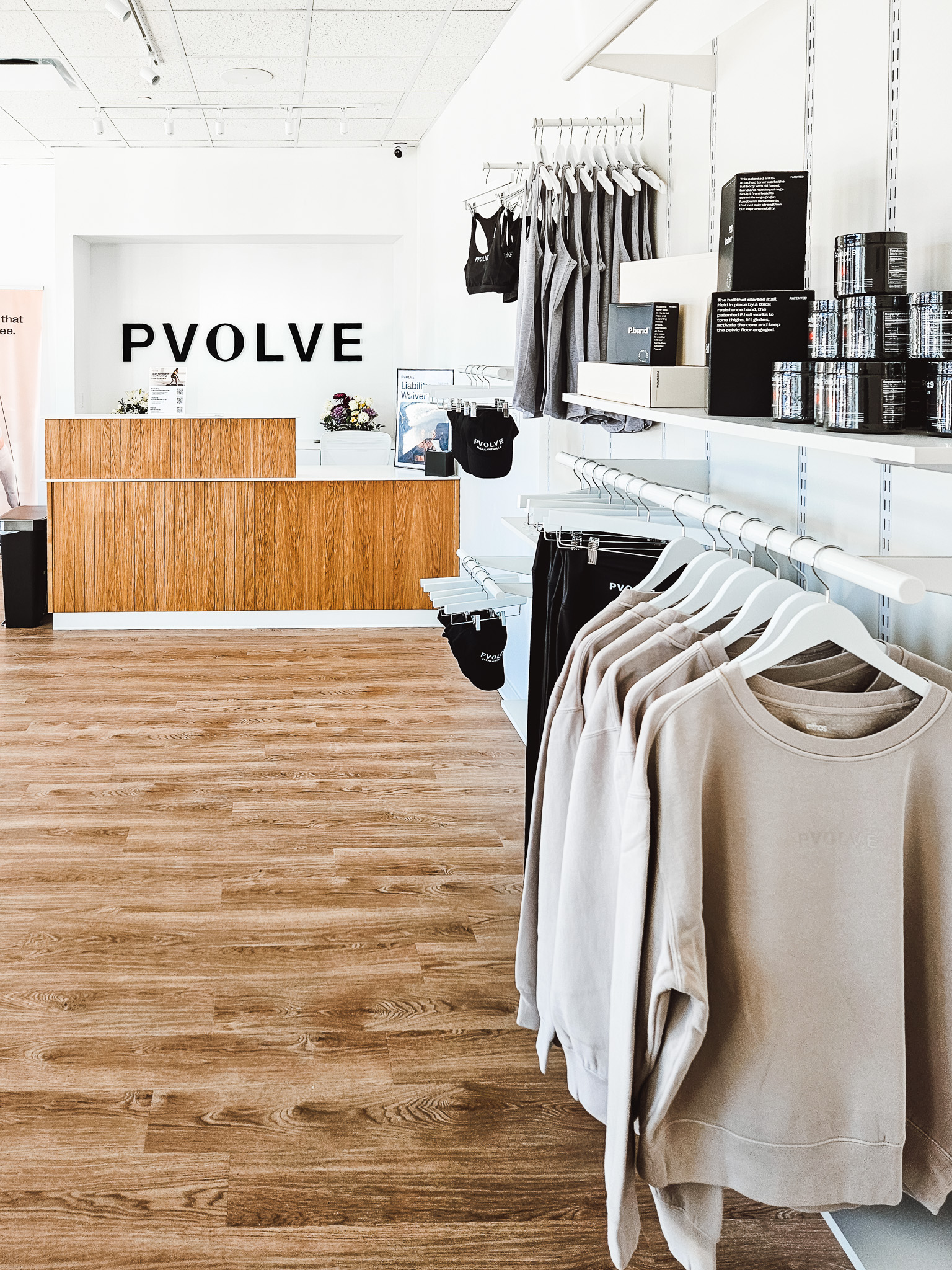 Pvolve fitness studio build-out in Pleasantville, NY by HNB Services