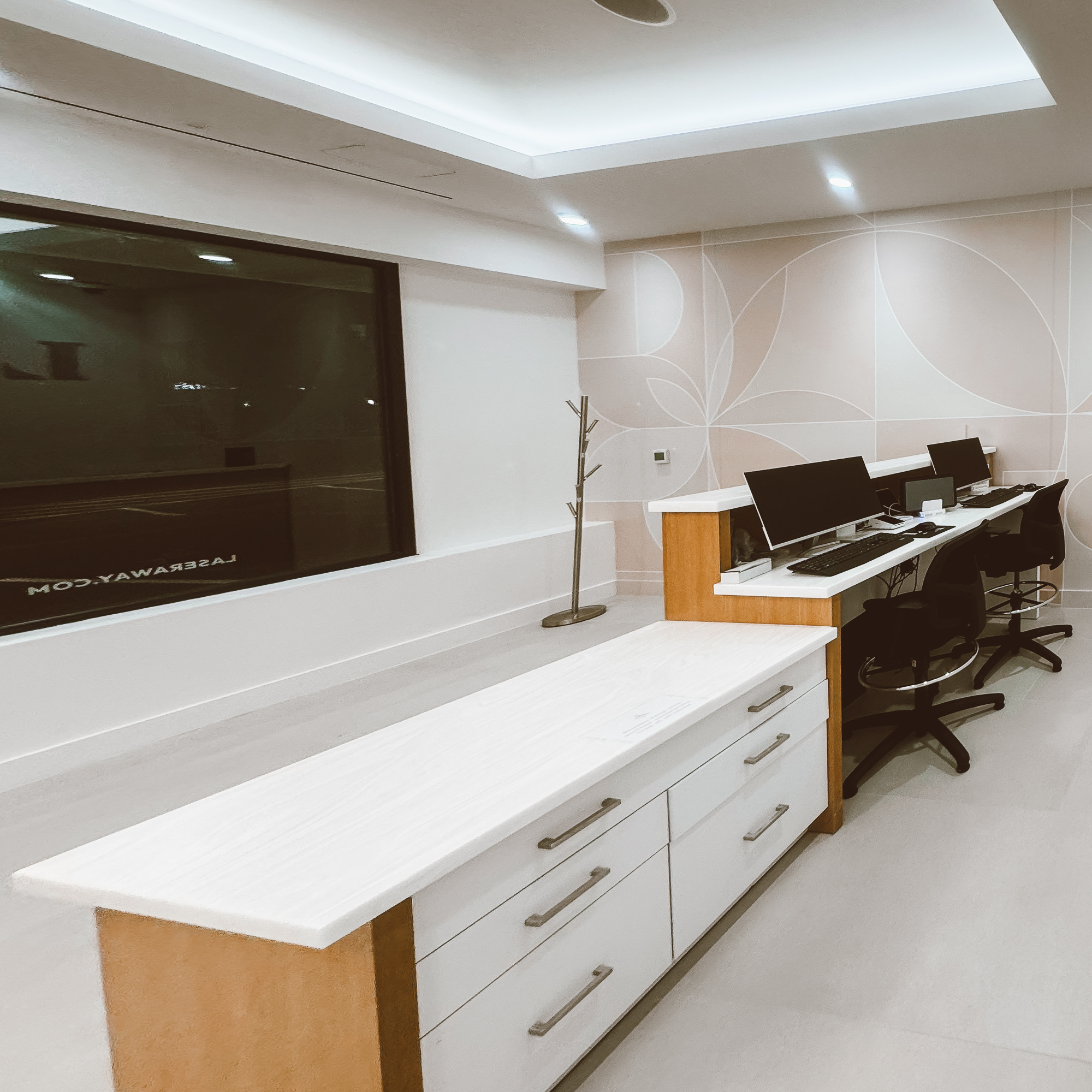 med spa build-out contractor LaserAway laser treatment room by HNB Services
